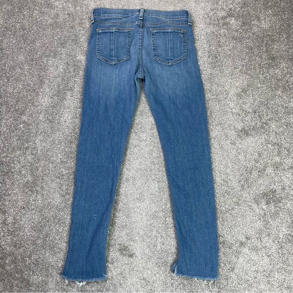 Rag & Bone Capri Jeans Women’s 26 Blue Skinny Low Rise Medium Wash Denim Stretch - Picture 3 of 14